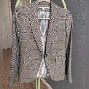 Veronica Beard Gray Plaid Blazer